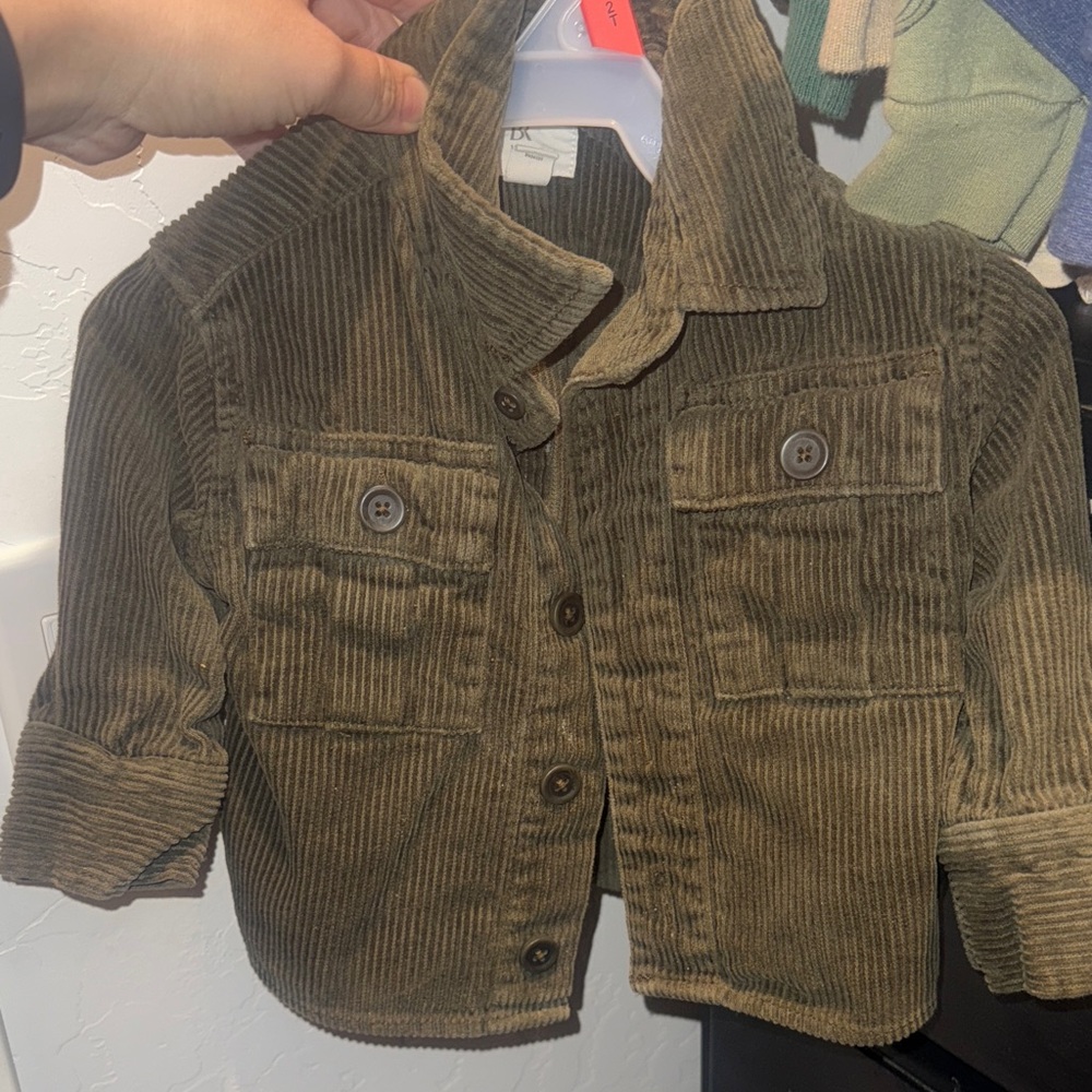 Banana Republic Kids Green Corduroy Blazer
